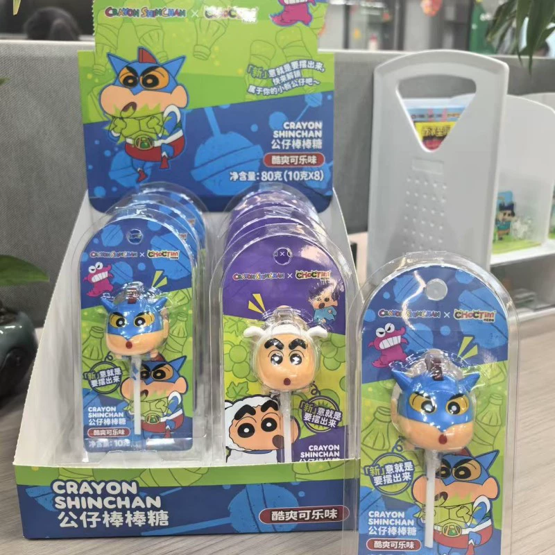 Чок Тим Crayon Shinchan Colycle Форма куклы стерео леденец конфеты 10g Детский праздничный подарок оптом