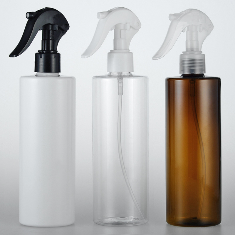 350ml平肩瓶配小老鼠手扣式喷枪 化妆品包装纯露水分装pet空瓶子