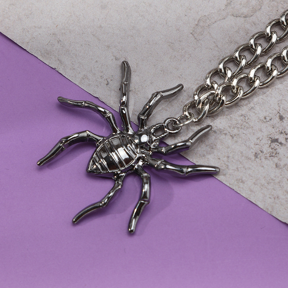 Halloween Spider Shape Pendant Necklace Wholesale Nihaojewelry