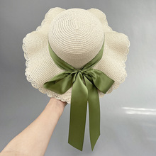 帽子夏凉帽亲子草帽可折叠儿童女童太阳帽防晒遮阳帽女款沙滩帽