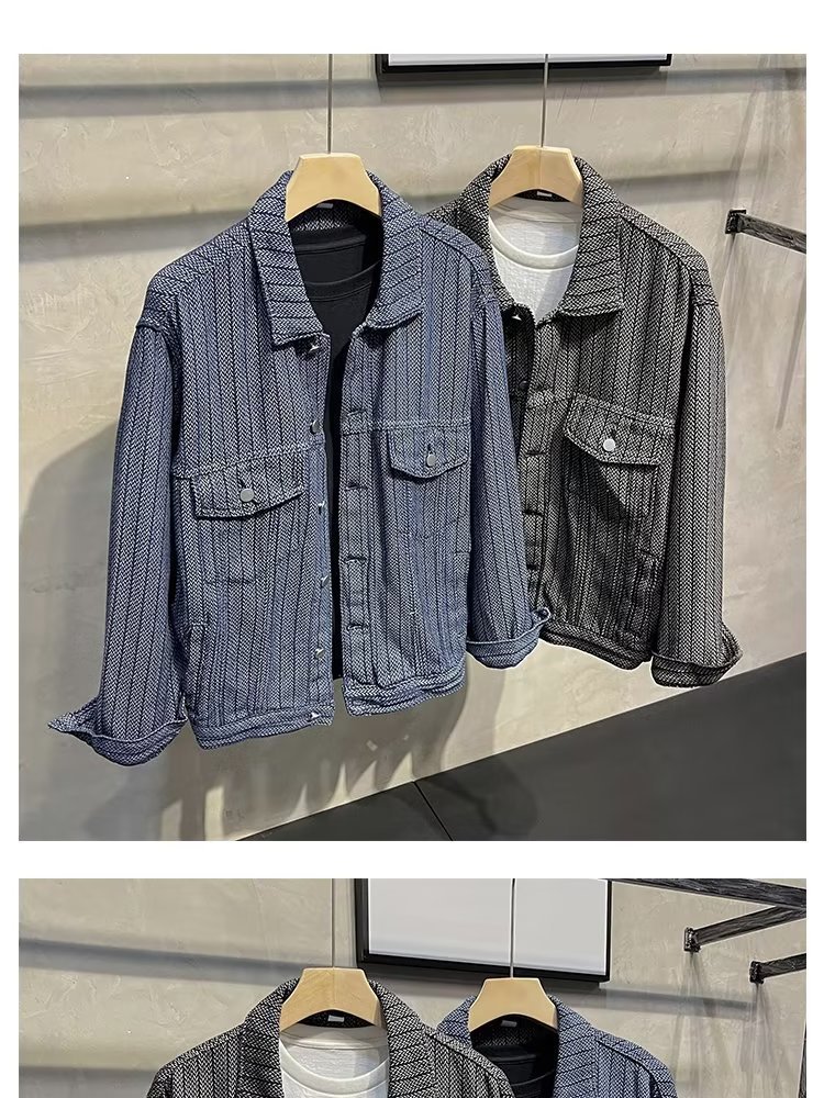 Men's Clothing foam jacket trendy handsome men's design tops autumn clothes_voghion.com