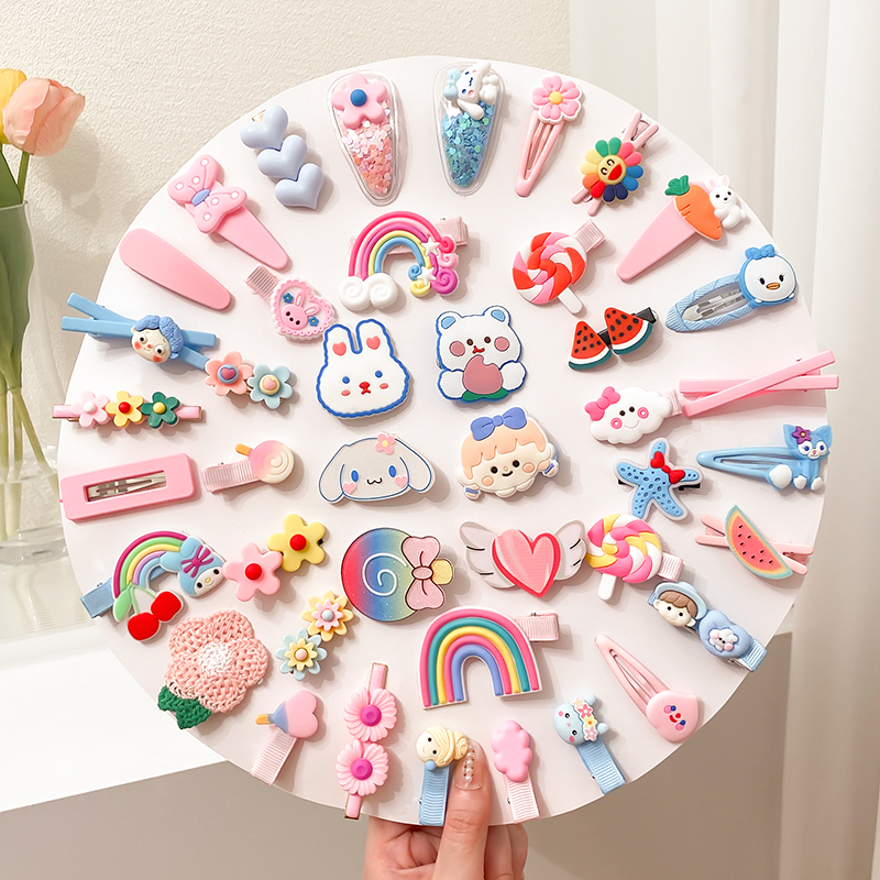 Clips de cabello para niñas, tocado para niñas, clips de cabello para niñas lindas y bonitas, clips para niñas, bebés súper lindos, Beiqin