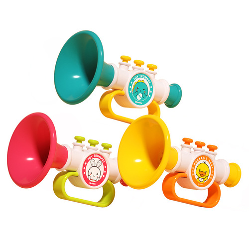 Small trumpet children's toys baby baby blowing music can blow the instrument harmonica whistle boys and girls