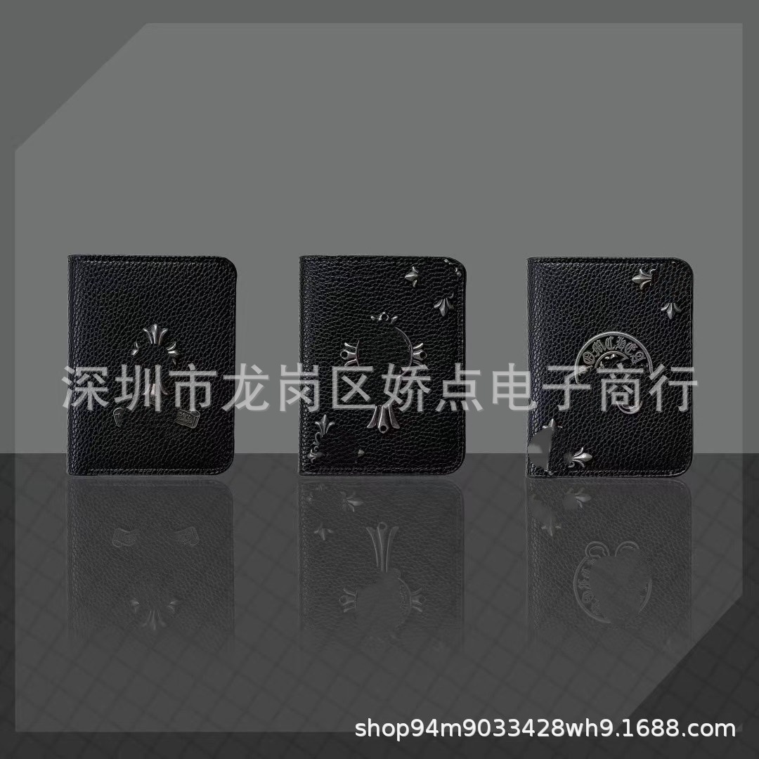 트렌디한 라이치 패턴 카드홀더, 대용량, 카드 및 신분증 수납 가능, 신형 수납가방, 유럽 및 미국 대외 무역 인기 지갑