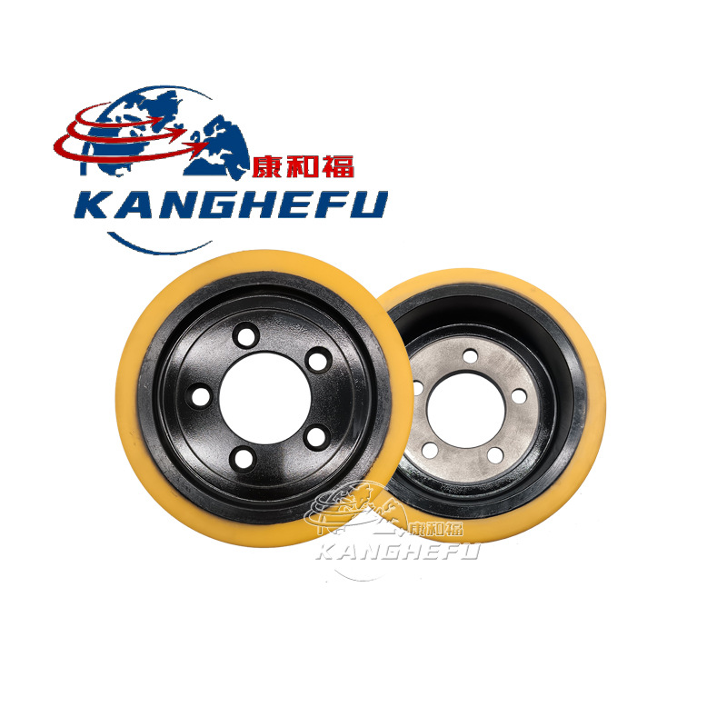 适用于BT车型聚氨酯行走脚轮液压叉车配件250*75-80驱动轮138457