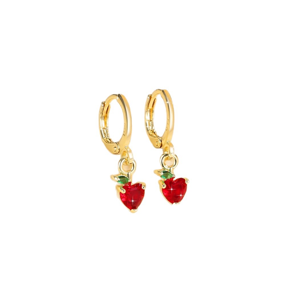 Artículo anteriorModa transfronteriza en forma de corazón pequeño aretes de fruta fresca nicho de diseño de colgante amoroso conjunto de joyas
