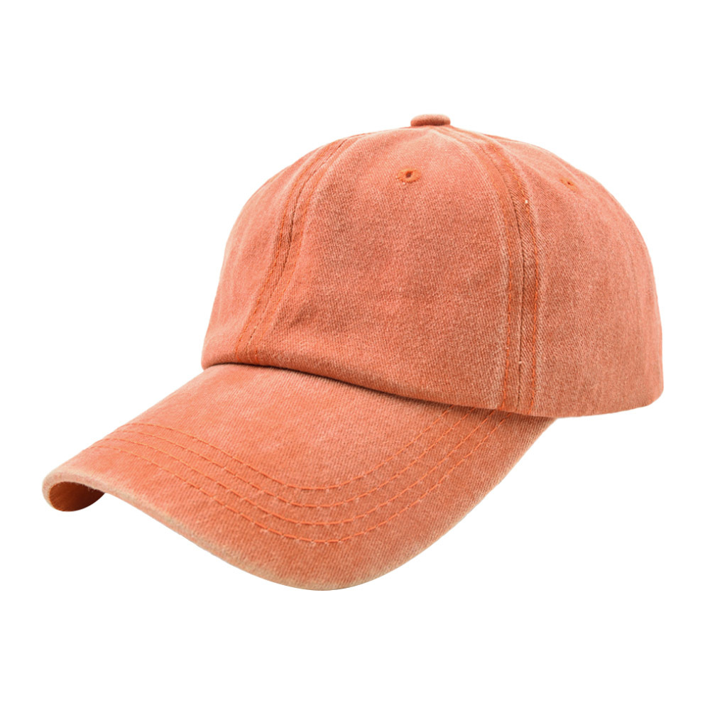 Unisex Retro Solid Color Curved Eaves Baseball Cap display picture 1
