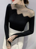 Heavy Industry Hot Rolled Diamond Long sleeved T-shirt Women's Fashion Sexy Inner Layup Top Tight Small Shirt