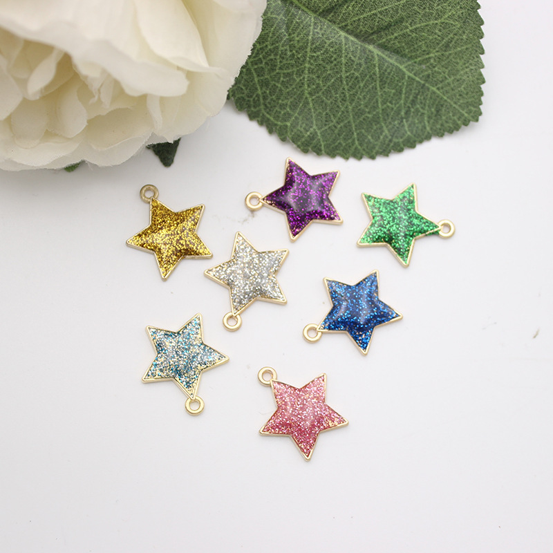 130g Weight Pendant Jewelry Making Type Jewelry Accessories Classification 10 PCS/Package Quantity Alloy Material Heart Shape Pattern Enamel Design Simple Style, Classic Style Style 10 PCS/Package Alloy Heart Shape Pendant 7