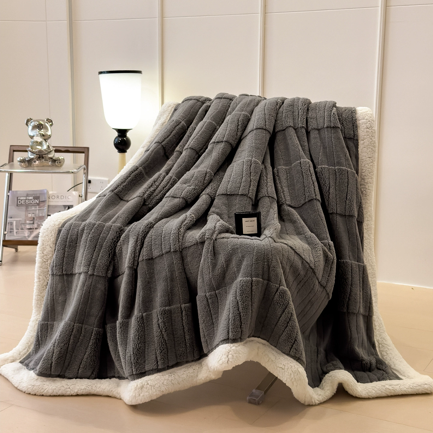 Одеяло-подушка Keep-Warm, утолщённая двухслойная флисовая ткань, различные размеры и цвета