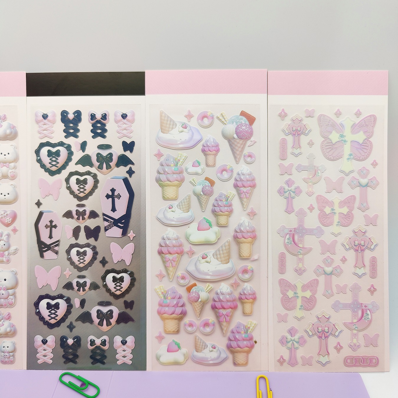 Graduation Occasion Adhesive Sticker Material Original Korean Style Hand Account Cartoon Goka Stickers Wholesale 3d Laser Cartoon Characters Cute Goka Small Stickers
