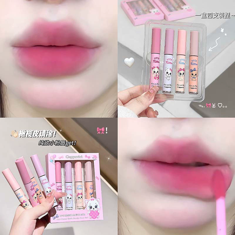 (Cross-border trading), lipstick, set, matte lip gloss, makeup primer