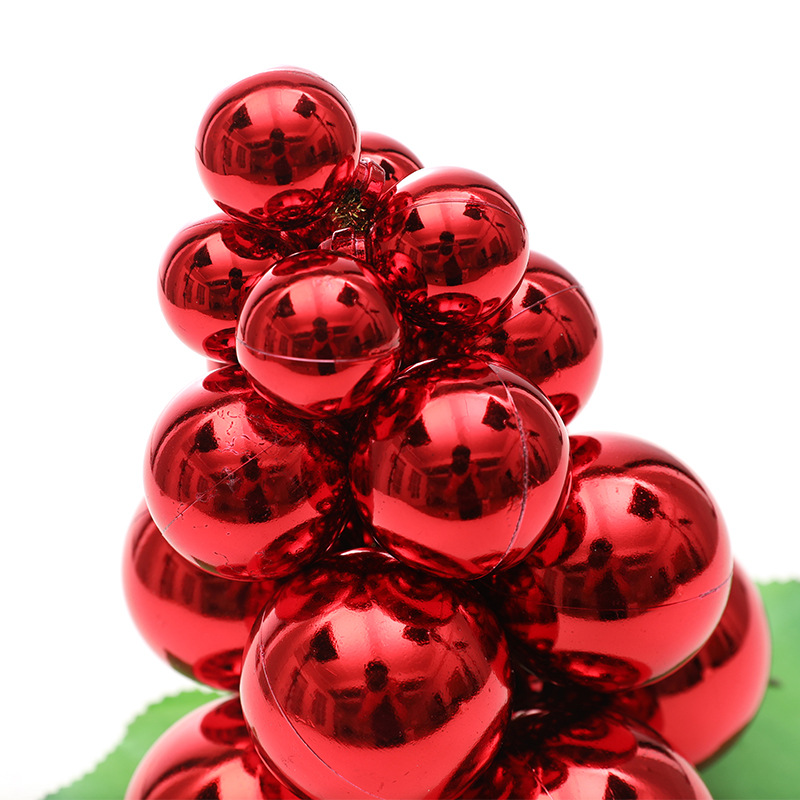 Bolas de Navidad de simulación de uva bola de árbol de Navidad colgante bola de plástico bola brillante decoración de la atmósfera del diseño de la escena