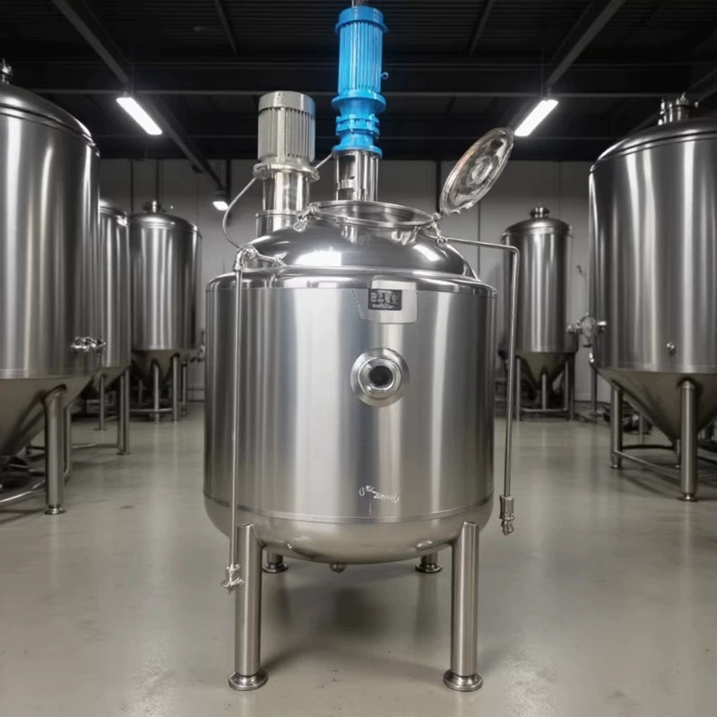 Резервуар для эмульгирования из нержавеющей стали 304, резервуар для эмульгирования сахара с высоким сдвиговым усилием, подходит для сухого молока, крахмала, сахара, латексной дисперсии и эмульгирования.