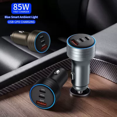 Charging Car Charger, Full Protocol | Mobil şarj cihazları - black-c224-usbdual-pd-car-charger