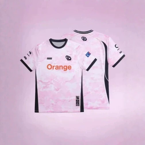 2026 Camien Company E-sports Club Pink Training Uniform Men's French Team T-shirt 2026 Camien Company E-sports Club Pink Training Uniform Men's French Team T-shirt