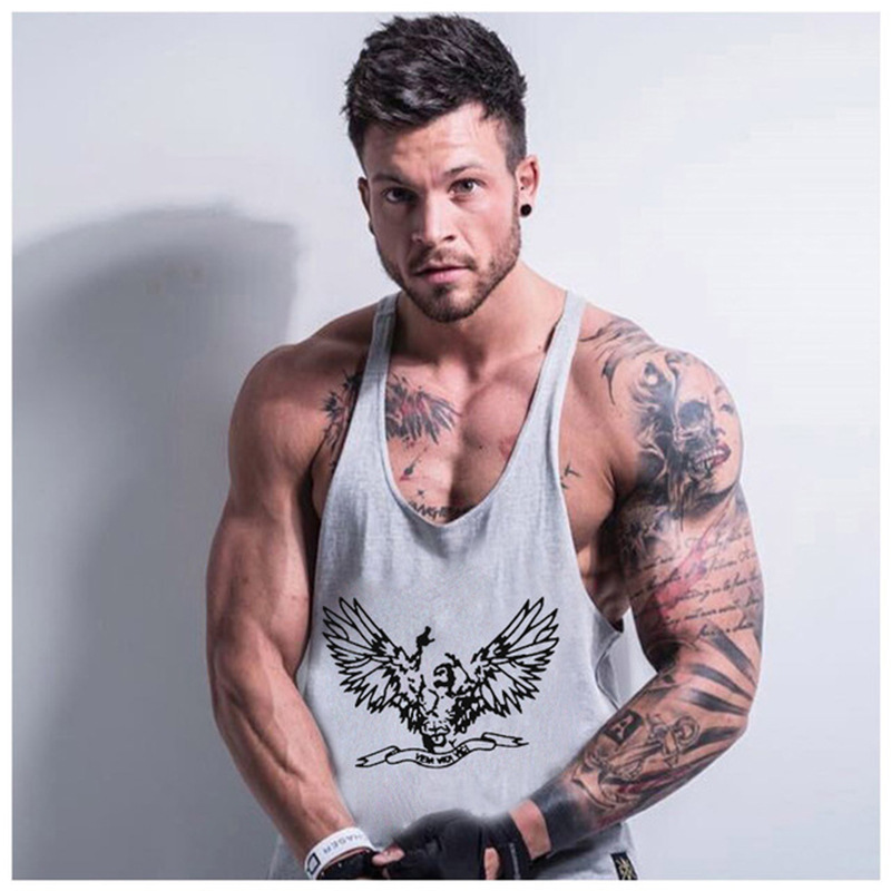 Amazon AliExpress Alas originales personalizadas impresas deportes de ocio fitness chaleco en forma de I