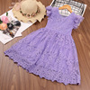 Summer dress, children's clothing, with short sleeve, western style