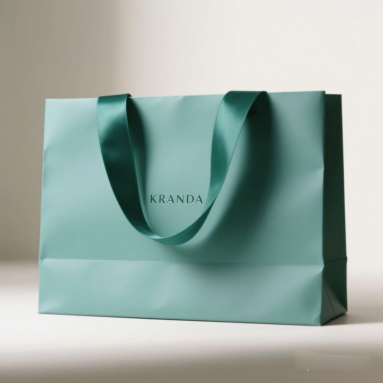 纸袋啶制手提袋礼品袋服装店礼品袋子轻奢高档印花坚果七夕土家