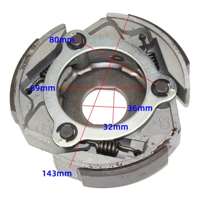 Applicable to Linhai 300 Centrifugal Block Yamaha 250 Clutch Jinlang LH300 Driven Wheel Centrifugal Block Parts (Motorcycle engine and accessories) - boxed-15x15x45cm-14kg