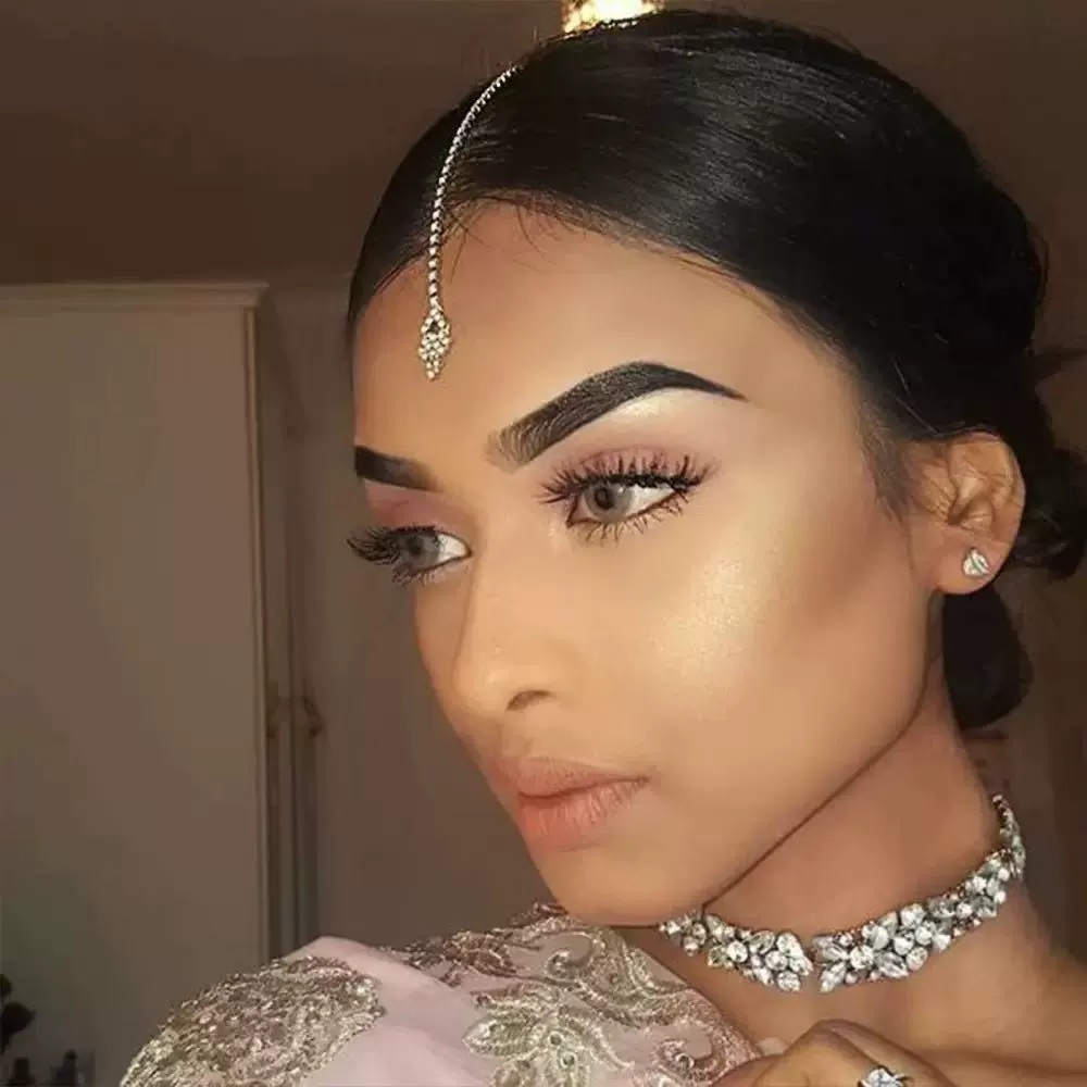 Экзотические стразы, подвеска для бровей, аксессуары для волос, экзотический стиль принцессы, цепочка на лоб, заколка для волос, женские трансграничные головные уборы, цепочка для волос