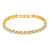 Sophisticated crystal bracelet, European style, simple and elegant design, diamond encrusted