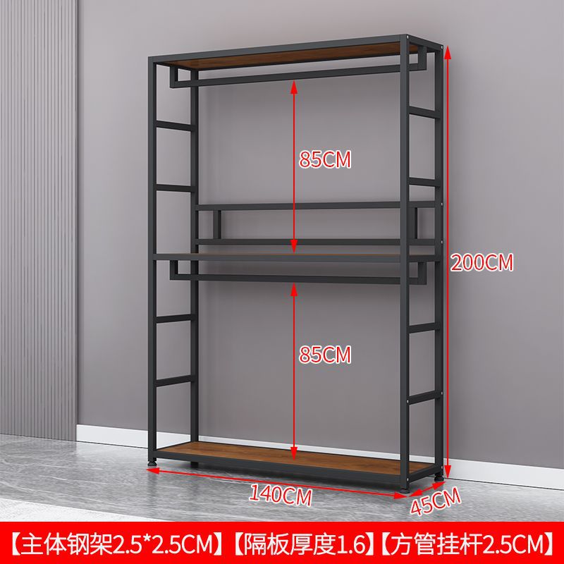 Colgar percha de ropa percha de gorra dormitorio combinación de armario de esquina engrosado engrosado simple ensamblaje armario de metal percha de piso