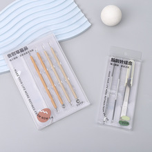 超细去黑头祛痘镊子美容院挑痘痘针工具黑头夹细胞夹粉刺针套装