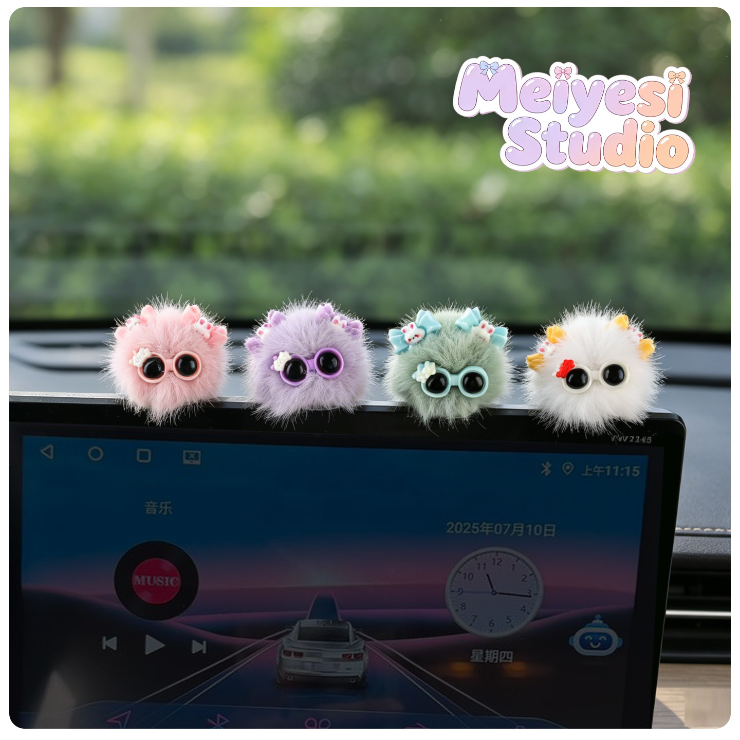Nuevo elfo de carbón peluche pin de pelo accesorios agujeros zapatos bolsas decoración llaveros peluche adornos para automóviles