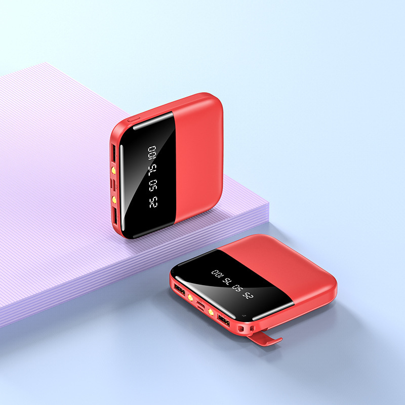 Fabricante mini gran capacidad 2w miliamperios tesoro de carga pantalla inteligente carga rápida inalámbrica teléfono móvil tesoro de carga en stock