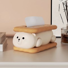 創意的な熊のティッシュの箱の樹脂の高級感の収納の箱のかわいいお茶のテーブルの客間は軽くて豪華で高級な引き出しの箱です。