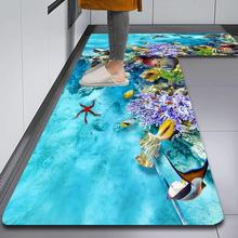 浴室垫 卫生间地垫 厨房地垫 防滑地垫 海洋系列 大尺寸地垫跨境