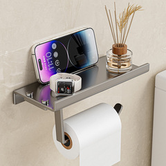 バスルームロールペーパーラックスペースアルミパンチフリーペーパータオルトレイホテルトイレ携帯電話ラックバスルーム壁掛け収納ラック
