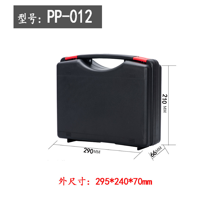 Caja de herramientas de hardware PP Caja de protección de instrumentos ABS Caja de embalaje de plástico general para dispositivos electrónicos de fotografía