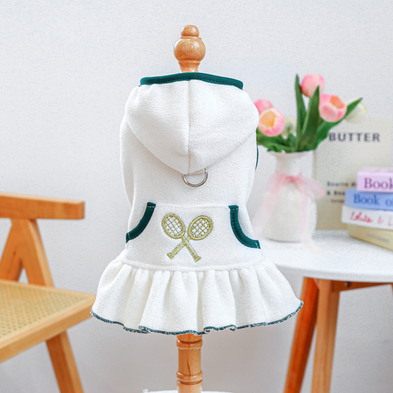 現物クロスボーダー爆金ペット子犬猫服源工場秋冬新作テニスワンピース卸売り|undefined
