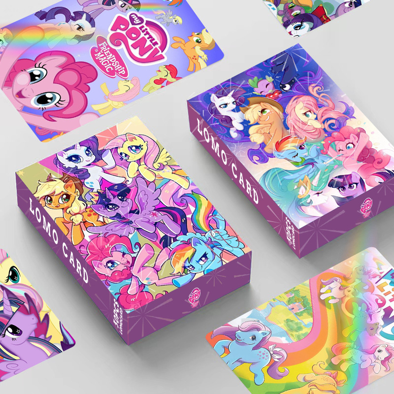 Spot laser flash card pony Polly double-sided 30 small card boxed HD card LOMO card greeting card Spot laser flash card pony Polly double-sided 30 small card boxed HD card LOMO card greeting card