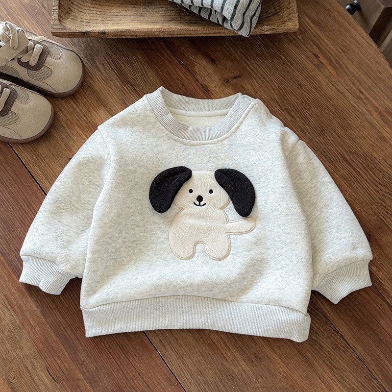 Beige fleece sweatshirt sq19076