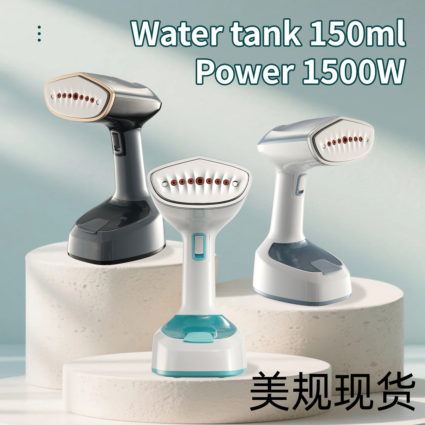 Garment Steamer Iron, Foldable Steam Brush for Ironing Clothes, Portable Small Handheld for Home and Dormitory Use