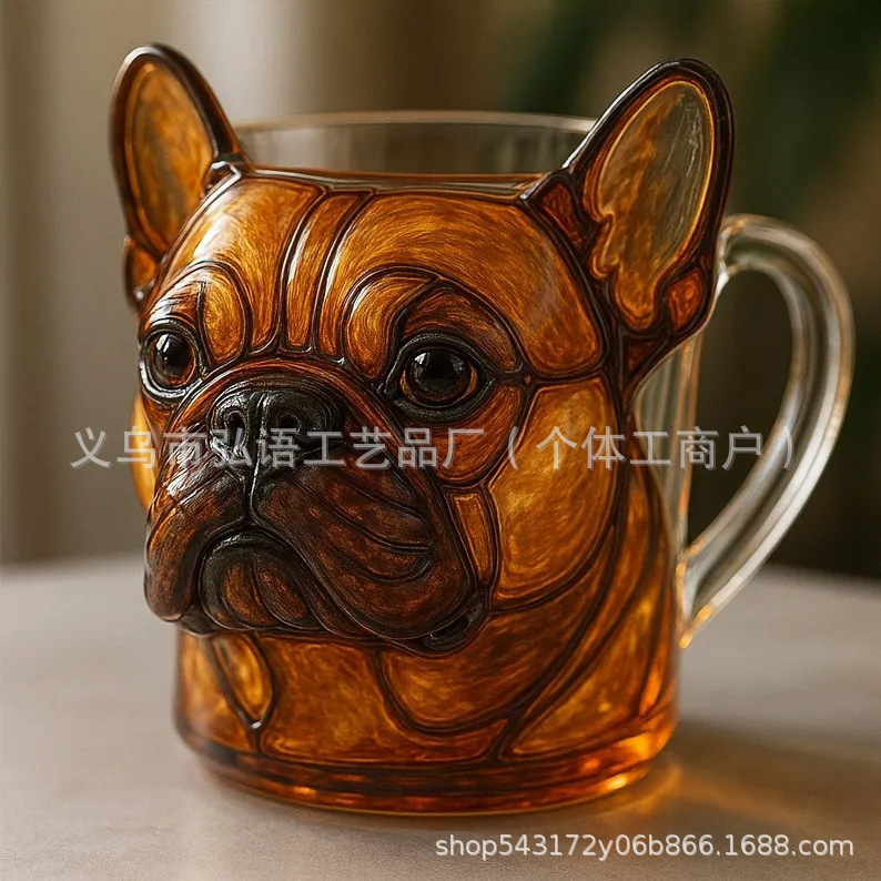 独立駅クロスボーダー新品3dドッグフェイスマラス3d犬顔グラス|undefined