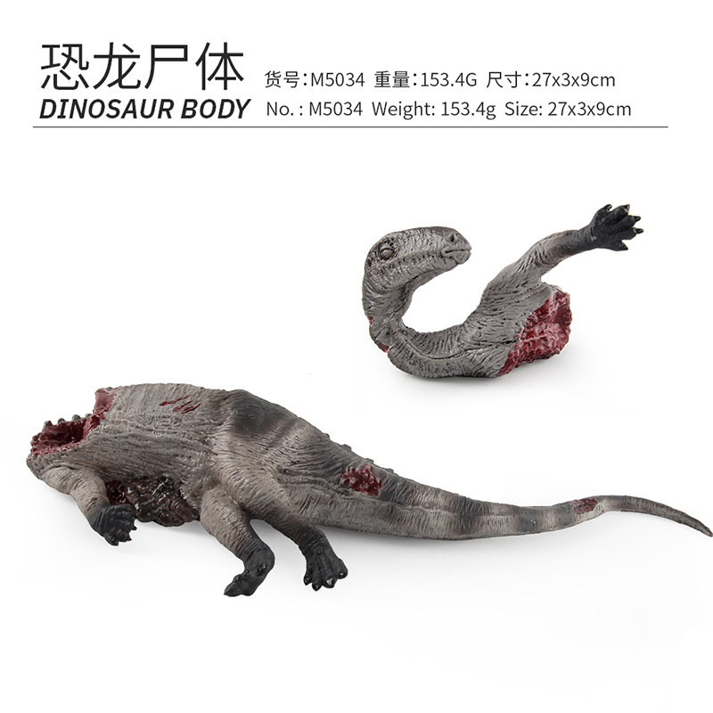 Simulación transfronteriza Jurásico modelo de dinosaurio Cresta de hielo Dragón Garra pesada Dragón Fantasma Río Dragón dinosaurio cadáver sólido modelo hecho a mano