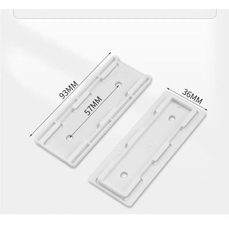 Fijador de enchufe de fila enchufe de pared enchufe de fila que almacena estante de material sin agujeros perforados placa de enchufe de cableado enrutador fijo pegado en la pared