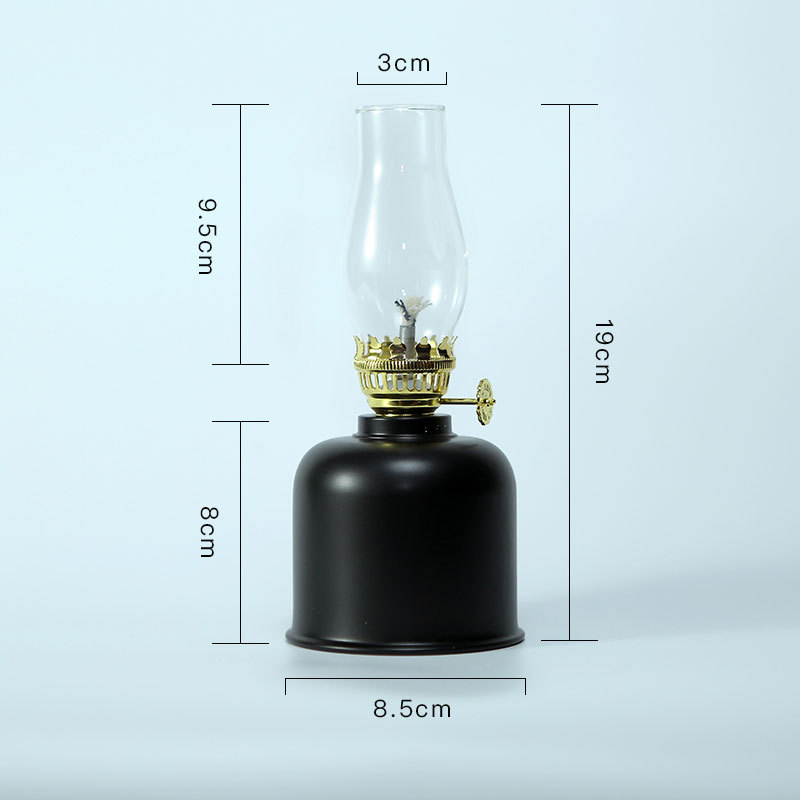 Bola de aceite de metal Superficie de galvanoplastia Boutique Tienda al aire libre Camping Luz de ambiente Iluminación Lámpara de queroseno Candelabro Lámpara de vela