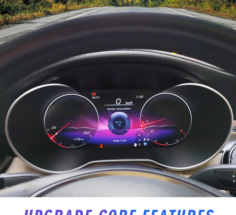 Suitable for Mercedes-Benz Cw205 X253 12.3inch Large-Screen High-Definition Lcd Instrument Panel
