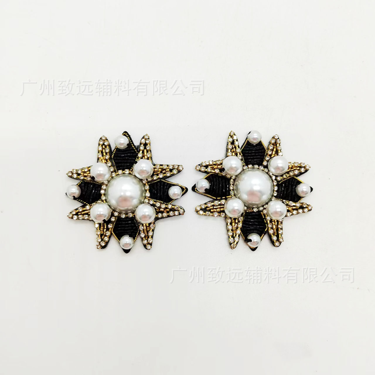 Nuevo y popular accesorio vintage de perlas y flores con diamantes de imitación para vestidos de novia, diademas, ropa DIY y accesorios para el cabello. image 6