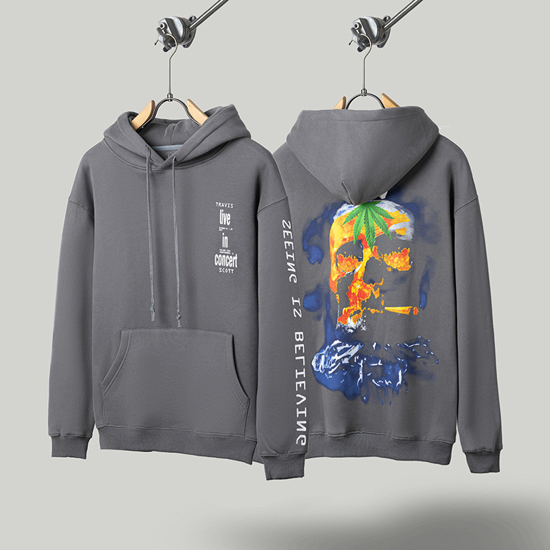 Marca de moda de rap hip-hop europea y americana TRAVIS marca compartida M Kee sudadera con capucha suéter chaqueta de pareja pantalones T SCOTT