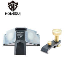 鸿对HONGDUI双45度角锯规木工制榫工具手工锯切燕尾榫辅助工具