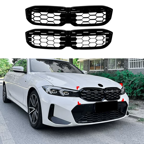 Suitable for Bmw 3 Series G20 G21 G28 Lci 2023+ Starry Meteor Mesh Grille Cross-Border Modification