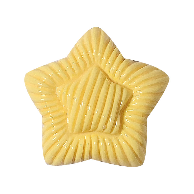 Nuevos acessorios de resina de doble capa de macarón de pentaco de crema pegamento para el cabello pin de cabello agujeros de hebilla de zapatos hechos a mano, etc.