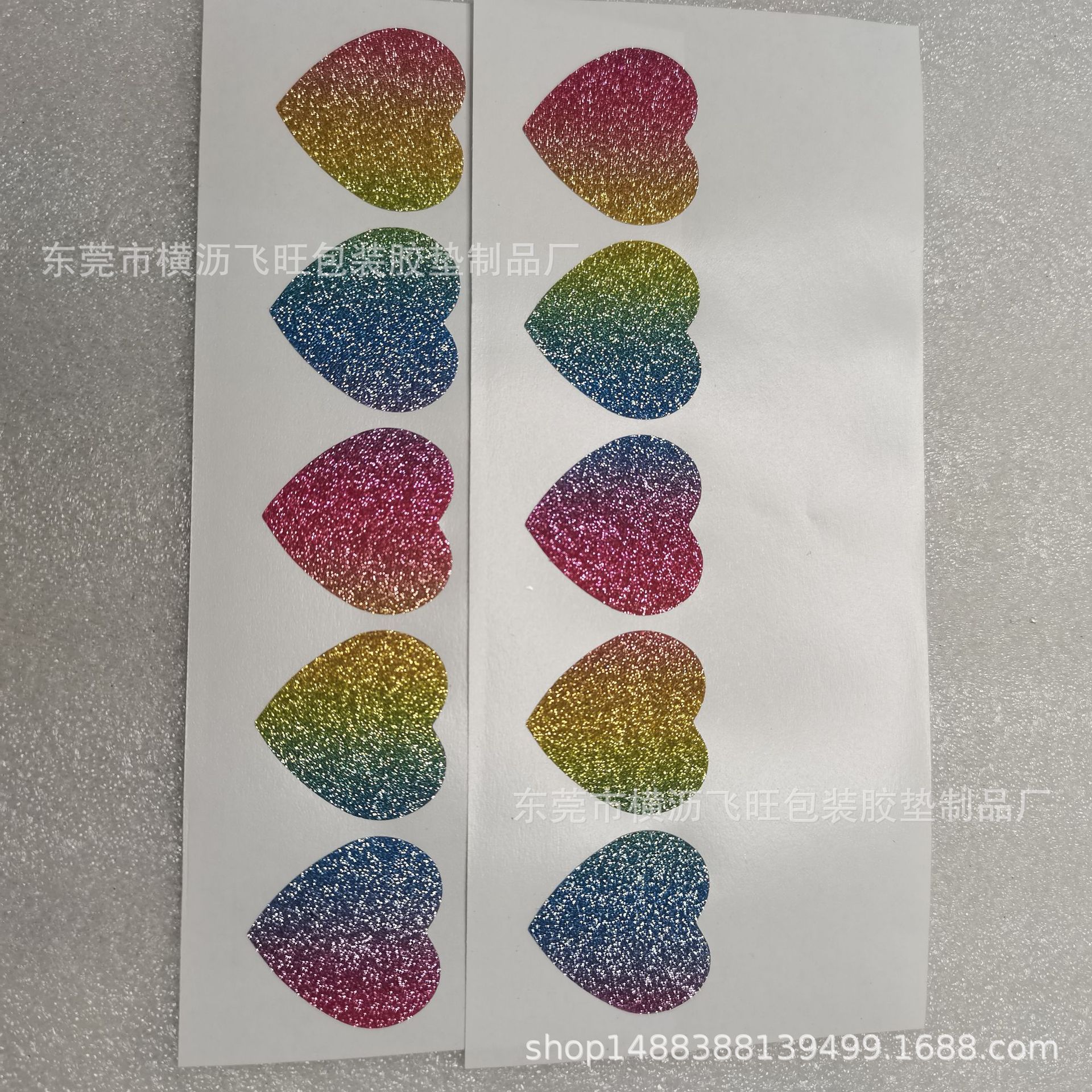 东莞模切满天星波点镭射膜细闪光粉彩色金葱膜光面儿童创意画贴纸