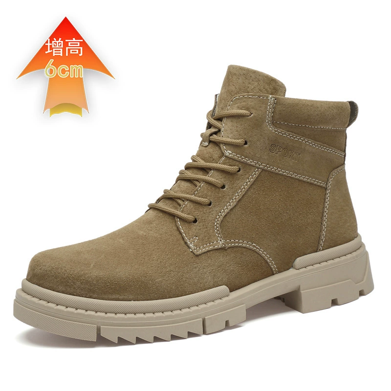 Martens‑style demi‑season high‑low boots, 6 cm height increase, flat and padded options, sizes 37–46
